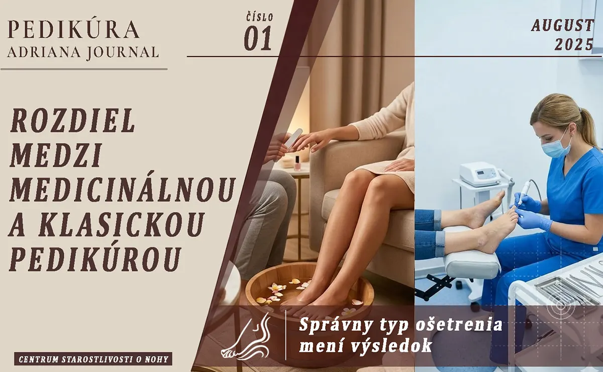 Rozdiel medzi medicinálnou a klasickou pedikúrou